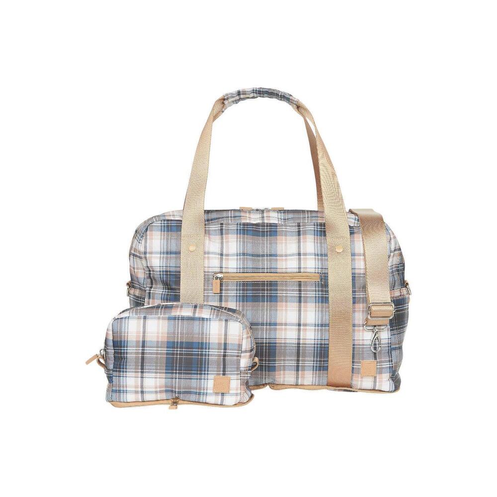 IHKWIP The Packable Duffel Bag and Cosmetic Case Set PositivelyPlaid